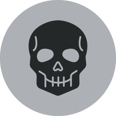 Kurukafa simgesi vektör illüstrasyonu