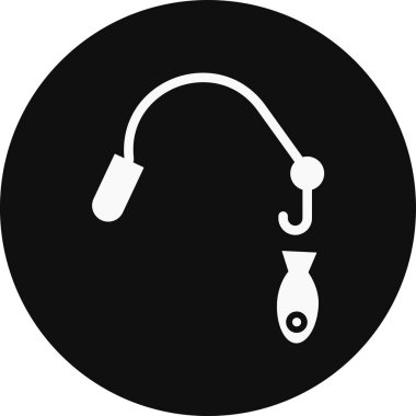 kanca ikon vektör illüstrasyonu