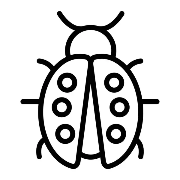 Böcek böceği simgesi ana hat biçiminde