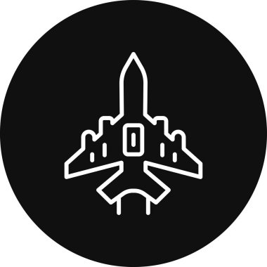 Uçak simgesinin vektör illüstrasyonu