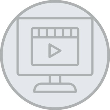 vektör lcd simgesi illüstrasyonu