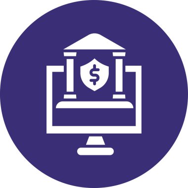 çevrimiçi web simgesi basit vektör illüstrasyonu