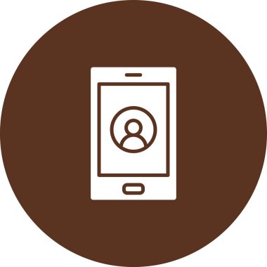 Cep telefonu simgesinin vektör illüstrasyonu