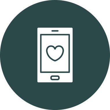 Modern kalp simgesinin vektör illüstrasyonu