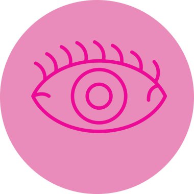 Göz. Web simgesi basit illüstrasyon