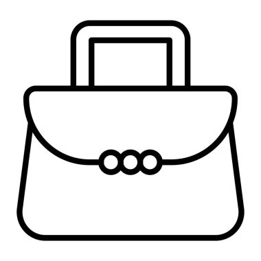 El çantasının vektör illüstrasyonu