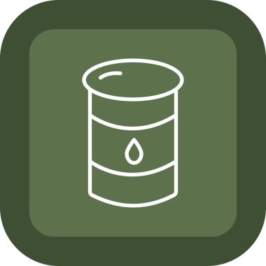 Yağ varili vektör simgesi