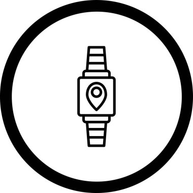 Harita işaretleyici vektör illüstrasyonuName