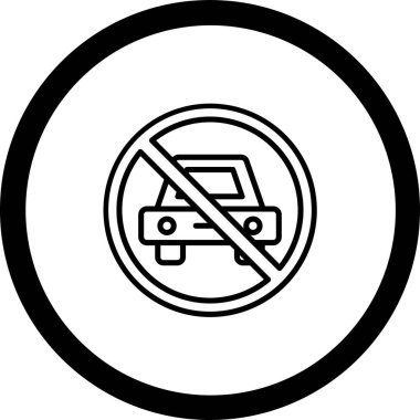 park simgesi vektör illüstrasyonu yok