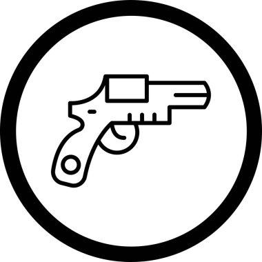 Tabanca. Web simgesi basit illüstrasyon