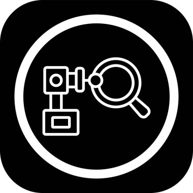 Soyut arkaplanda arama simgesi izole edildi