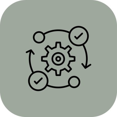 ayar simgesi, modern vektör illüstrasyonu