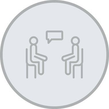 toplantı, tartışma vektörü simgesi, düzenlemek için kullanılabilir