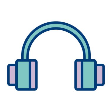 kulaklık sesi izole edilmiş simge