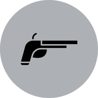 Kişisel proje için vektör tüfek simgesi