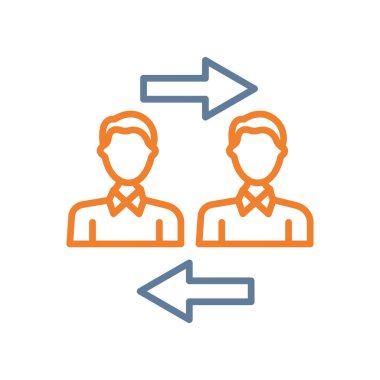 İnsan simgesinin vektör illüstrasyonu