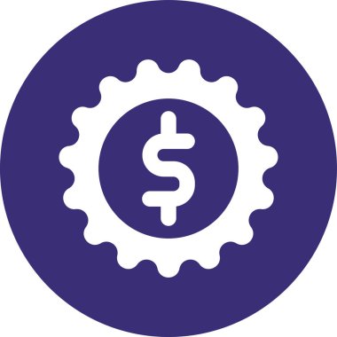 Dolar. Web simgesi basit tasarım