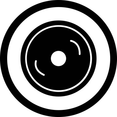 cd disk simgesi, vektör illüstrasyonu