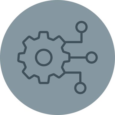 Teçhizat Web simgesi basit illüstrasyon