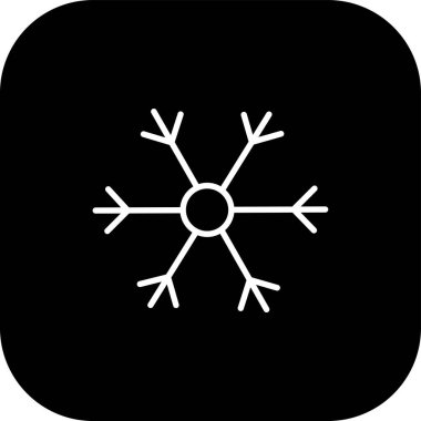 Eşsiz kar tanesi vektör simgesi