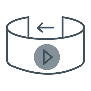 vektör Müzik player simgesi