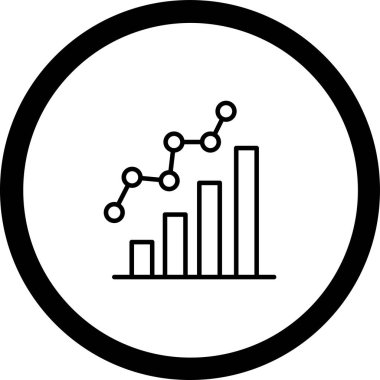 grafik simgesinin vektör illüstrasyonu