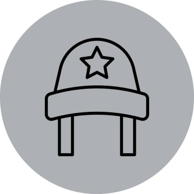 askeri simge vektör illüstrasyonu