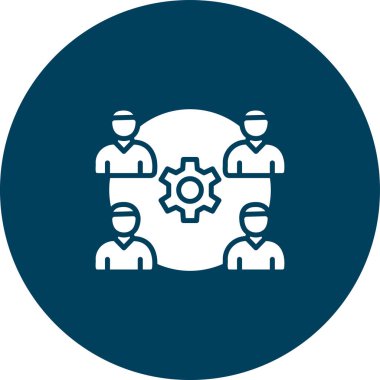 Ekip çalışması simge vektör çizim