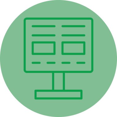 Web simgesi vektör illüstrasyonu