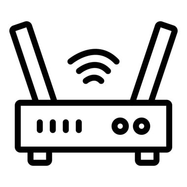 Wifi yönlendirici vektör simgesi