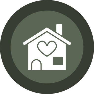 Gayrimenkul. Web simgesi basit illüstrasyon