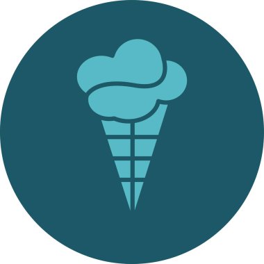 dondurma ikonu vektör illüstrasyonu