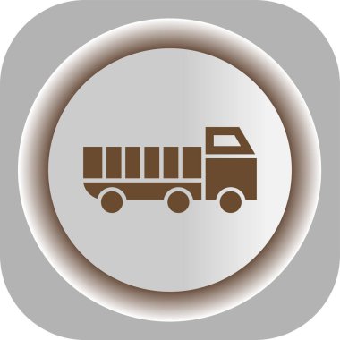 kargo kamyonu ikonu. vektör.