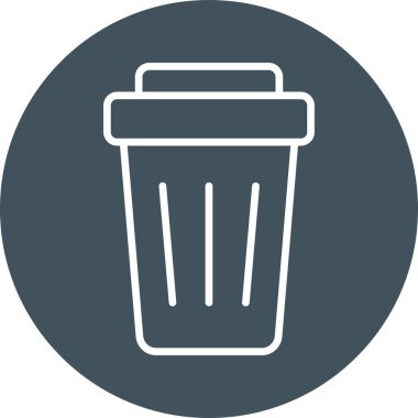 Çöp kutusu vektör illüstrasyonuName