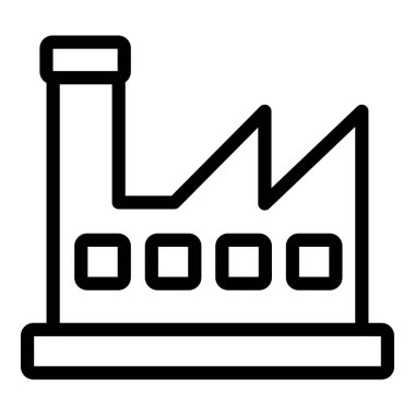 Fabrika fabrikası vektör simgesi
