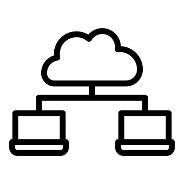 veri vektörü ince çizgi simgesi