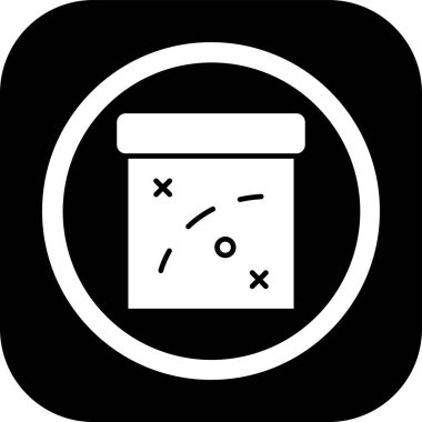 hap web simgesi, basit vektör illüstrasyonu