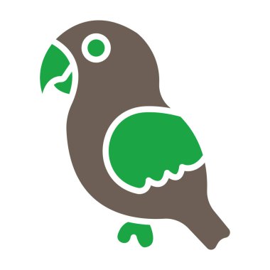 Kuş. Web simgesi basit illüstrasyon