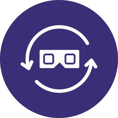 Gözlük. Web simgesi basit illüstrasyon