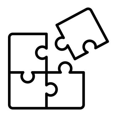 yapboz çizgisi biçimi simgesi