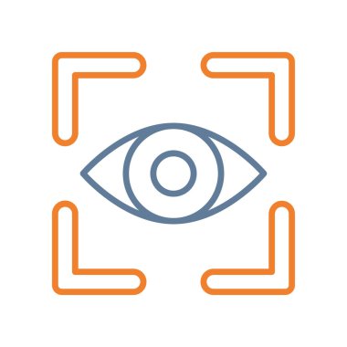 Göz simgesi vektör illüstrasyonu