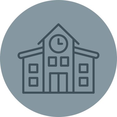 Ev. Web simgesi basit illüstrasyon