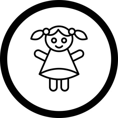 Bebek Kız 'ın vektör çizimi