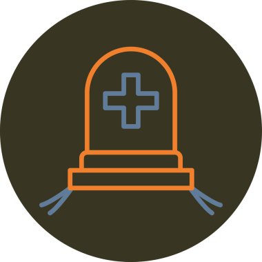 Bir çapraz simgenin vektör illüstrasyonu