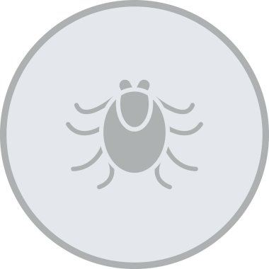 Beyaz bir arı simgesinin vektör çizimi