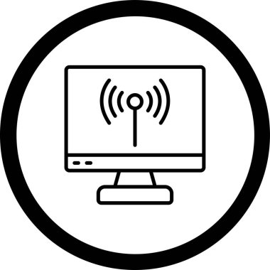 Wi-Fi vektör simgesi kolayca değiştirilebilir ya da düzenlenebilir