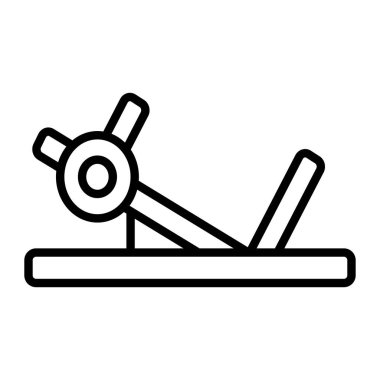 Şeffaf bir arka planda spor salonu vektör çizimi. Birinci kalite semboller. Konsept ve grafik tasarım için ince çizgi simgesi.