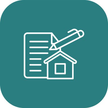 Soyut arkaplanda emlak simgesi izole edildi