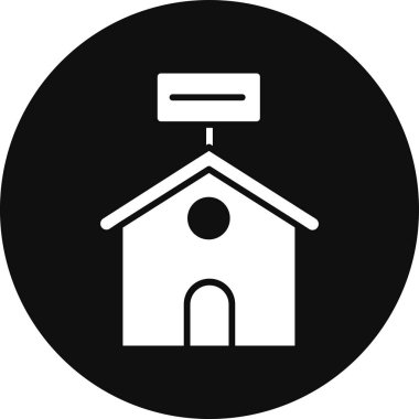 Modern yapı simgesinin vektör illüstrasyonu