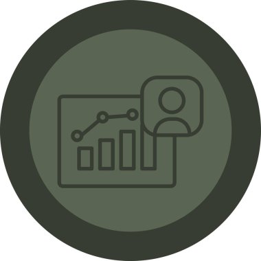 Modern finansmanın vektör illüstrasyon simgesi